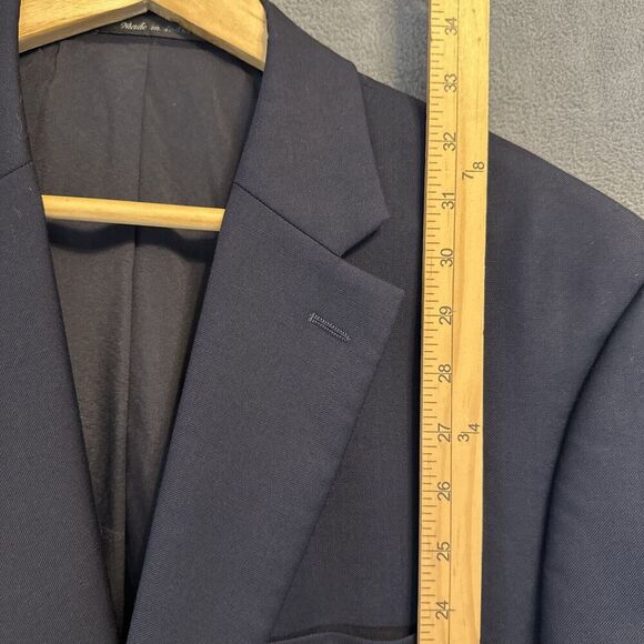 Lauren Ralph Lauren Wool Navy Blazer Mens 42L Gold Button Sport Coat Suit Jacket - Picture 6 of 10